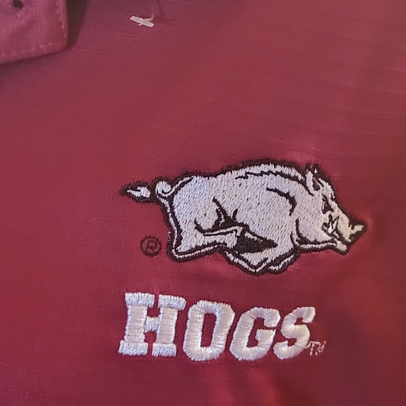 Arkansas Razorback Men's Polo Shirt with the Razorback Hog Logo Size: 2XL - Picture 4 of 12
